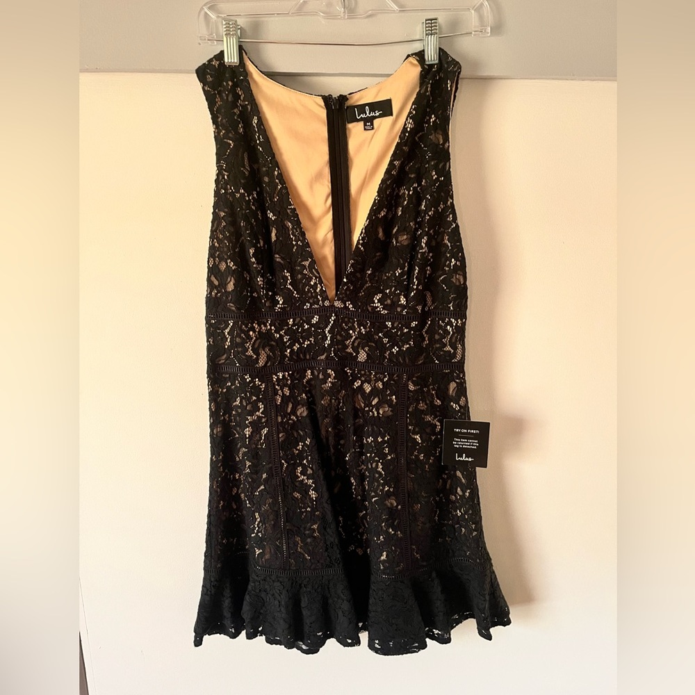 Black lace dress